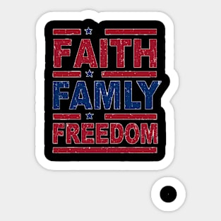 Faith Family Freedom Declaration Sticker